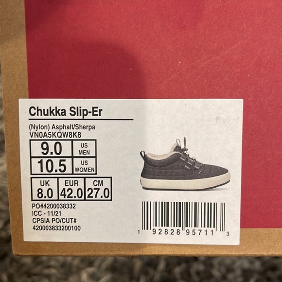 New VANS Chukka Slip-Er in (Nylon) Asphalt / Sherpa - Picture 16 of 16